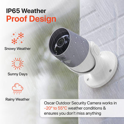 Oscar Outdoor WiFi Security Camera (3 pack)