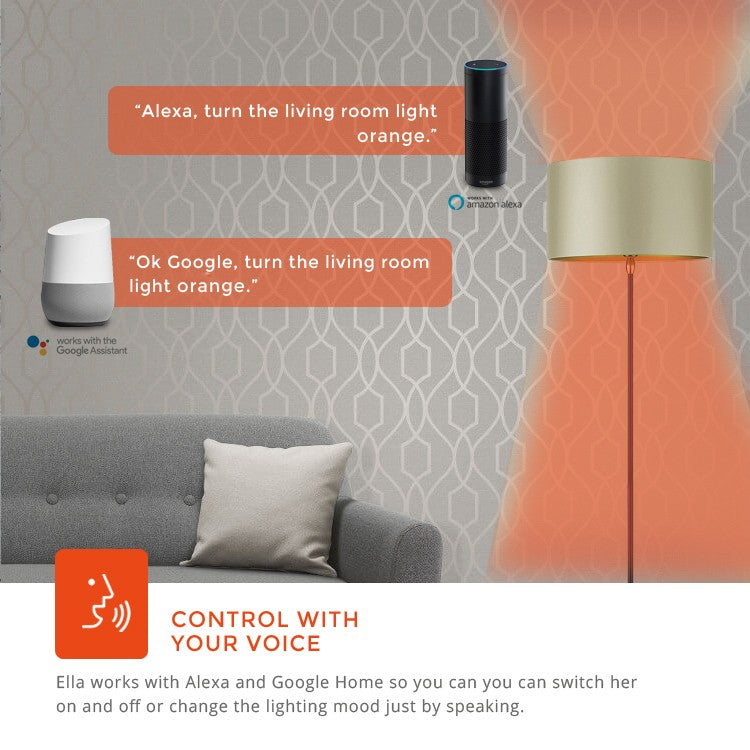 Ella White & Colour - WiFi Smart LED Light Bulb