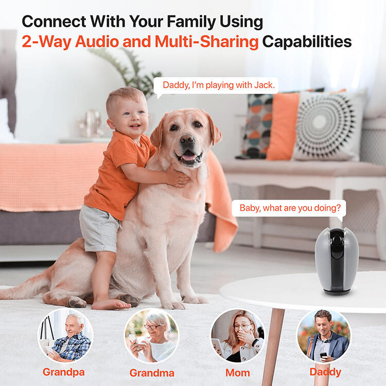 Olivia Indoor Rotating Pet Monitoring Camera