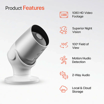 Oscar Outdoor WiFi Security Camera